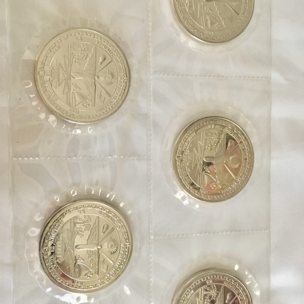 1991 Commemorative coins 1991 five $ coin  bundle